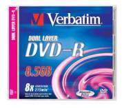 VERBATIM 43595 DVD-R Jewel 8.5GB 1-8x DL 1 Pcs