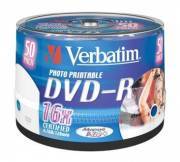 VERBATIM 43533 DVD-R Spindel 4.7 GB, 1-16x printable,  50 Stck