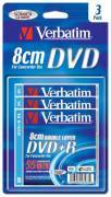 VERBATIM 43629 DVD+R Slim Blister 2.6GB 2.4x 8cm 3 Pcs