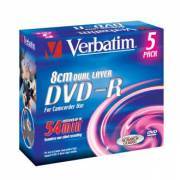 VERBATIM 43631 DVD-R Jewel 2.6GB 2.4x 8cm DL 5 Pcs