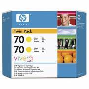 HP CB345A Ink Cartride (2 pce) No 70, jaune