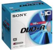 SONY 10DPR120B DVD+R Jewel Case 4.7GB, 10 Stck