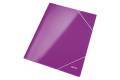 LEITZ 3982-00-62 Pochettes  lastique WOW A4 violet mtallis