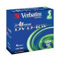 VERBATIM 43285 DVD-RW Jewel Case 4.7 GB 1-4x 5 Stck