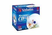 VERBATIM 43446 CD-R Jewel 80MIN/700MB 52x print glossy 10 Pcs