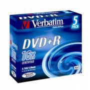 VERBATIM 43497 DVD+R Jewel 4.7GB, 1-16x, 5 Pcs