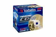 VERBATIM 43537 CD-R Jewel Case 80 Min./700 MB 1-52x Light-Scribe