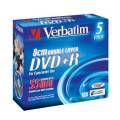VERBATIM 43584 DVD+R Jewel 2.6GB 2.4x 8cm 5 Pcs
