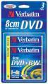 VERBATIM 43594 DVD+RW Jewel 1.46GB 4x 8cm 3 Pcs