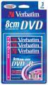 VERBATIM 43632 DVD-R Jewel Blister 2.6GB 2.4x 8cm DL 3 Pcs