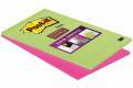 POST-IT 5845-SSEU Bloc Super Sticky 125x200mm vert/pink, 2x45 fl
