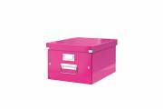 LEITZ 6044-00-23 Click & Store Ablagebox A4 klappbar pink