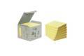 POST-IT 654-1B Haftnotizen Recycling 76x76mm gelb 6x100 Blatt