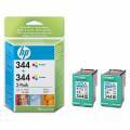 HP C9505EE Tintenpatrone Nr. 344, 3-farbig, 2 Stck