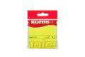 Kores N47076 NOTES 75x75mm non jaune, 80 feuilles (12 pack)