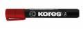 Kores M20937 Permanent Marker 3mm rot (12 Stck)
