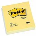 3M Post-it 654 Note jaune Bloc 76x76mm, 100 feulles