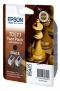 Epson T051142 Tintenpatronen schwarz, Duopack (2xT511)