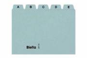 BIELLA 214725.05 Cartes-quides A7 bleu, A-Z, 25 divisions