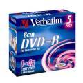 VERBATIM 43510 DVD-R Jewel 1.46GB 1-4x 8cm 5 Pcs