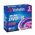 VERBATIM 43543 DVD-R JC 8.5GB 4x Dual Layer 5 Stck