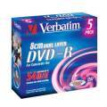 VERBATIM 43631 DVD-R Jewel 2.6GB 2.4x 8cm DL 5 Pcs