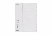 BIELLA 469410.01 Register Karton, SmartIndex A4 1-10, weiss