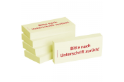 BIZSTIX 1301010141 Notiz 'Untersc.zurck' 75x35mm gelb 5 x