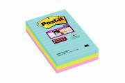 POST-IT 4690-3SSMI Super Sticky Notes 152x101mm Miami, 3 Farben