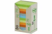 POST-IT 653-1RPT Bloc-notes recycl. 51x38mm 6-couleurs, 24x100