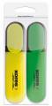 KORES TM36121 BRIGHT LINER Textmarker 2 Farben assortiert