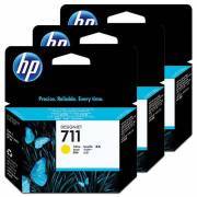 HP CZ136A Tinte 711 jaune / yellow 3x 29ml