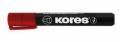 Kores M20937 Permanent Marker 3mm rouge (12 piece)