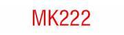 P-touch MK-222 Tape weiss/blanc / Schrift/Ecr. rot/rouge