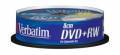 VERBATIM 43641 DVD+RW Spindle 1.4GB 4x 8cm photoprint 10 Pcs