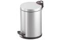 HAILO 0704-115 Poubelle pdale 4lt argent acier