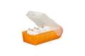 BIELLA 208850.635 Karteikasten Croco A8 transp.orange,inkl.100 K