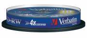 VERBATIM 43488 DVD+RW Spindle 4.7GB, 4x,10 Pcs