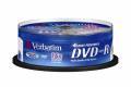 VERBATIM 43561 DVD-R Spindle 4.7GB 1-16x print glossy 25 Pcs