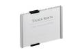 DURABLE 480123 Plaque de porte Info Sign argent, aluminium 149x1