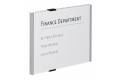 DURABLE 480723 Plaque de porte Info Sign A4 argent, aluminium 29