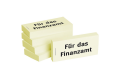 BIZSTIX 1301010119 Notiz 'Finanzamt' 75x35mm gelb 5 x 100