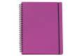 KOLMA 06.513.33 Notizbuch Restless A4 kariert, 4 Loch berry
