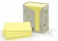 POST-IT 655-1T Bloc-notes recycl. 127x76mm jaune, 16x100 flls.