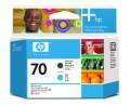 HP C9404A Printhead No 70, matt-noir/cyan