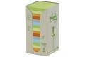 POST-IT 654-1RPT Haftnotizen Recycling 76x76mm 6-farbig, 16x100