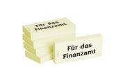 BIZSTIX 1301010119 Notes 'Finanzamt' 75x35mm jaune 5x100 f