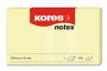 Kores N46125 NOTES 125x75mm jaune, 100 feuilles